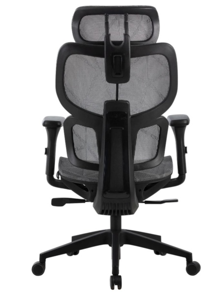Кресло Cactus CS-MC555 черный/серый сетка с подголов. крестов. пластик пластик черный CS-MC555-GY фото