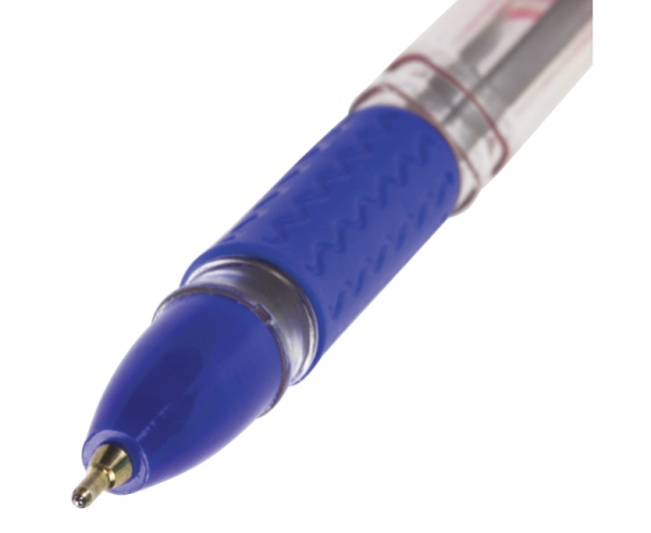 Ручка шариковая масляная с грипом BRAUBERG Trait, СИНЯЯ, печать, узел 0,7мм, линия 0,35мм, 142697 купить ЦИТ Ручка шариковая масляная с грипом BRAUBERG Trait, СИНЯЯ, печать, узел 0,7мм, линия 0,35мм, 142697 фото