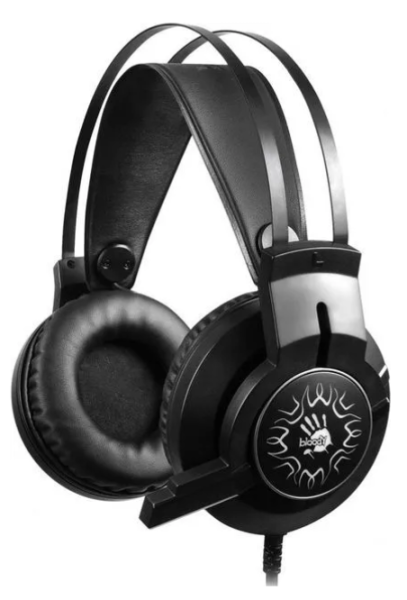 Игровые наушники с микрофоном A4 Bloody J437 черный фото