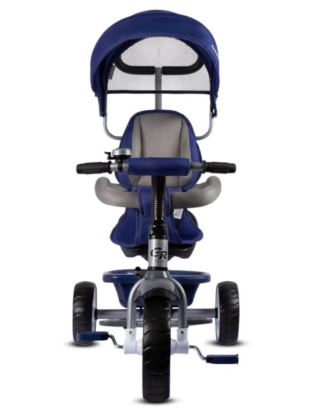 (м) Велосипед детский 3-х колесный City-Ride CR-B3-06DBL Рама сталь, "колясочная крыша", ручка управ фото