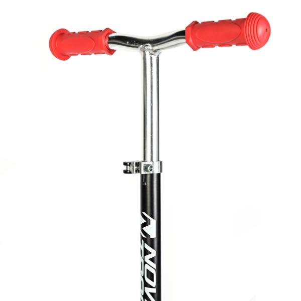 Самокат-кикборд NOVATRACK 120H.DISCOKIDS.WB24 Graffiti, черный с белым фото