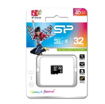 Карта памяти MicroSD 32GB Silicon Power (SP032GBSTH010V10) фото