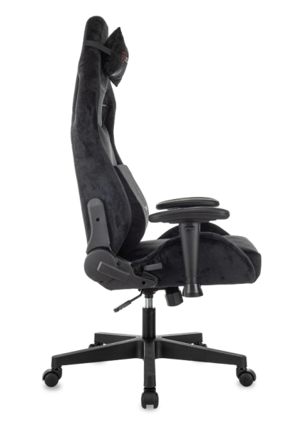 Кресло игровое Zombie Ghost Fabric черный Light-20 крестов. пластик ZOMBIE GHOST FABR-B  фото