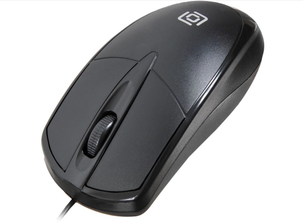 Мышь Oklick 125M черный оптическая (1200dpi) USB фото