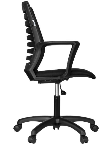 Кресло Helmi HL-M16 "Webstar", спинка ткань-сетка черная/сиденье ткань черная фото