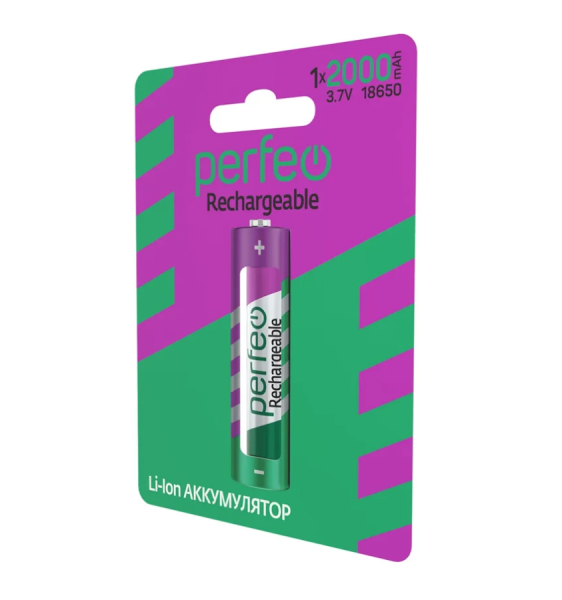 Аккумулятор PERFEO (PF_C3317) LI-ION 18650 2000 mAh купить ЦИТ Аккумулятор PERFEO (PF_C3317) LI-ION 18650 2000 mAh фото