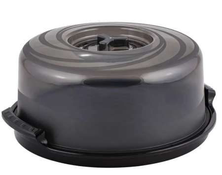 Крышка для СВЧ SUGAR&SPICE SE229111032 D250мм с поддоном, черный фото