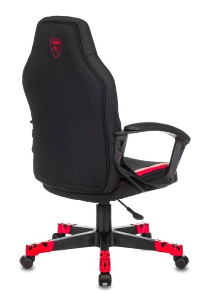 Кресло игровое Zombie 10 черный/красный искусст.кожа/ткань крестовина пластик ZOMBIE 10 RED  фото
