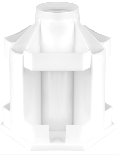 Настольная подставка СТАММ "Maxi Desk", пластиковая, вращающаяся, белая фото