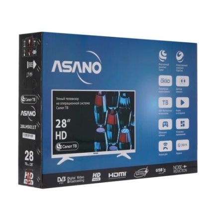 Телевизор LED ASANO 28" 28LH5011T HD READY белый Smart TV фото