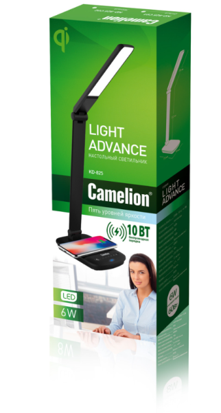 Лампа настольная CAMELION (14162) KD-825 C02 черный фото