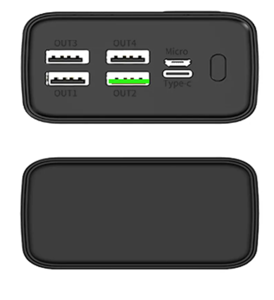 Внешний аккумулятор PERO PB07 30000 mAh черный (PB07BL) купить ЦИТ Внешний аккумулятор PERO PB07 30000 mAh черный (PB07BL) фото