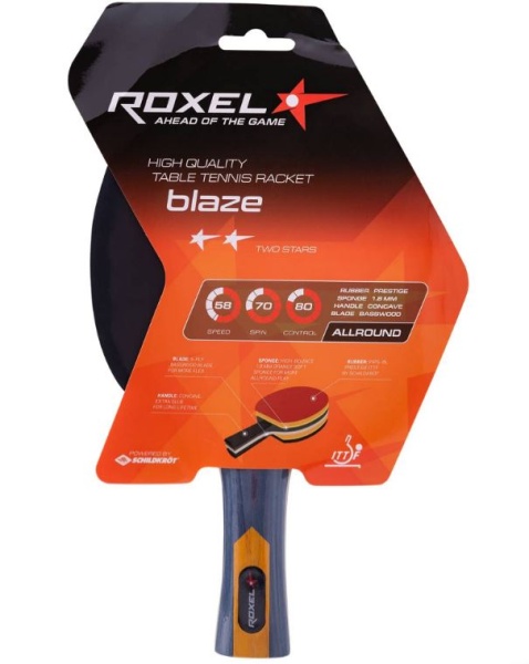 Ракетка н/т Roxel 2* Blaze, коническая фото