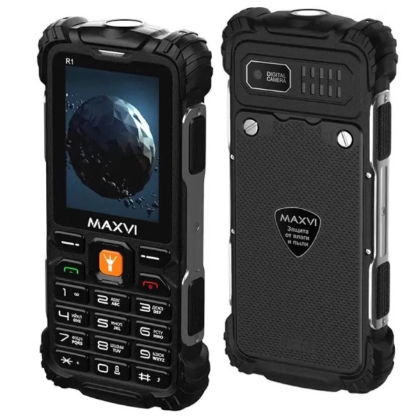 Мобильный телефон MAXVI R1 Black (Черный) фото