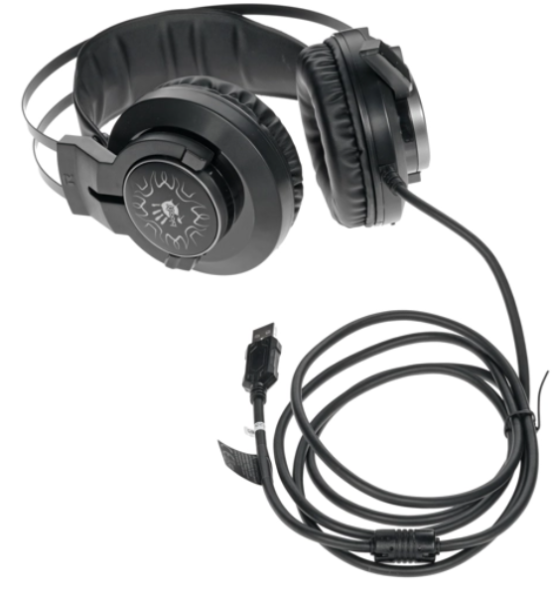 Игровые наушники с микрофоном A4 Bloody J437 черный фото