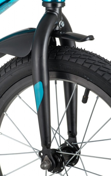 (м) Велосипед детский NOVATRACK 16"167APRIME.GBL20 алюм., синий металлик,  полная защита цепи, ножно фото