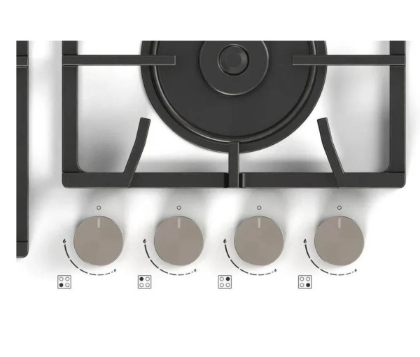 Варочная поверхность NORDEN AZTECH 6L3GT WHG FFD белый фото