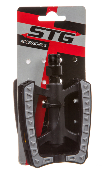 Педали STG FP-212, ось 9/16", пласт. Корпу прорезин. Х95351 фото