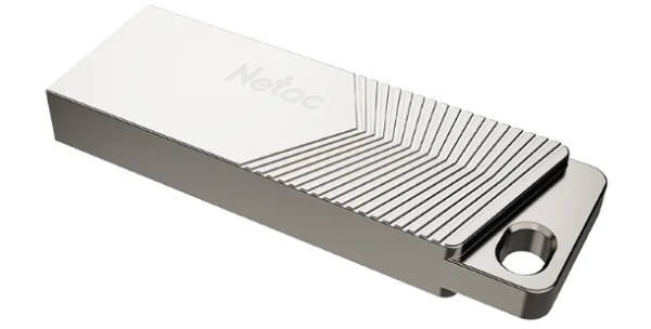 USB флеш-накопитель 16Gb Netac UM1 белый/серебро USB 3.2 (NT03UM1N-016G-32PN) фото