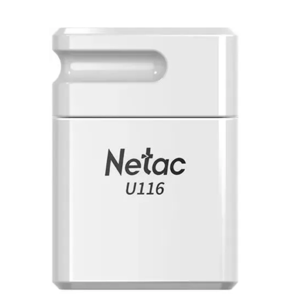 USB флеш-накопитель 64Gb Netac U116 mini 130MB/s белый USB 3.2 (NT03U116N-064G-32WH) фото