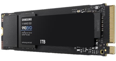Накопитель SSD 1Tb M.2 2280 Samsung 990 EVO R5000/W4200 M.2 2280 (MZ-V9E1T0BW) фото