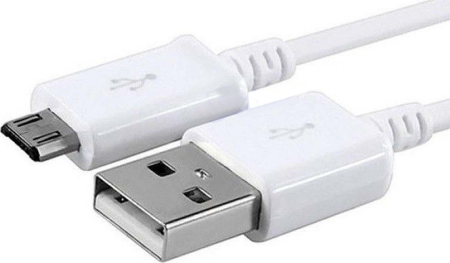 Кабель USB - MicroUSB Qumo 1,8м круглый, белый фото