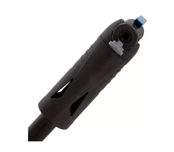 Насос ручной STG GP-87E, Schrader/Presta, шланг, алюминий, черный с синим Х107030 фото