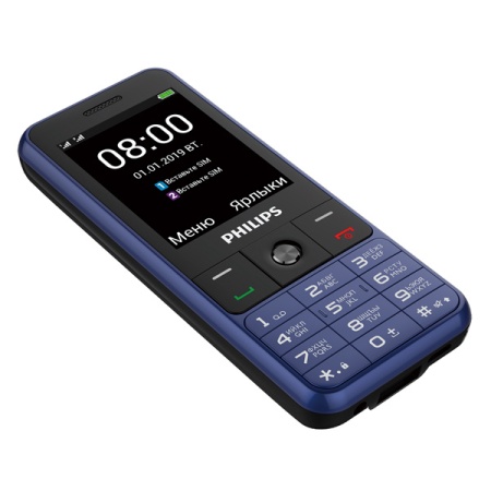 Мобильный телефон PHILIPS XENIUM E182 DUOS BLUE фото