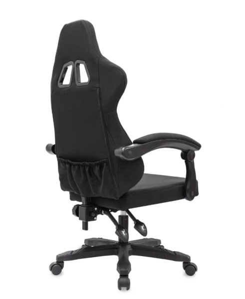 Кресло игровое Knight Wolf RGB черный с подголов. крестов. пластик пластик черный KNIGHT WOLF RGB B фото