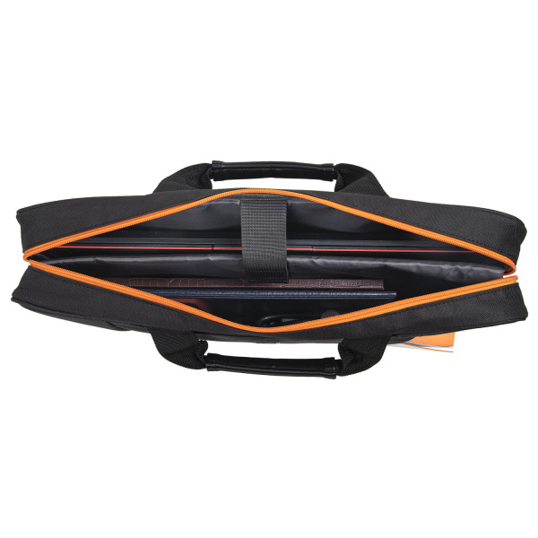 Сумка портфель BRAUBERG OFFICE с отд. для ноутбука 17,3", черная, 34х44х6 см, 270826 фото