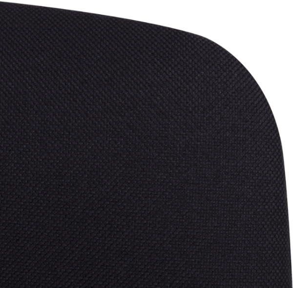 Стул для персонала и посетителей "ИЗО", черный каркас, ткань черная, В-14/С-11 фото