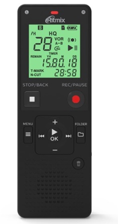 Диктофон RITMIX RR-820 4Gb черный фото
