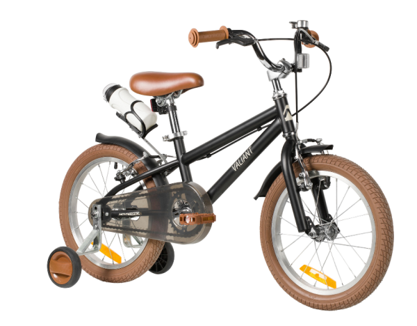 (м) Велосипед детский NOVATRACK 18"183VALIANT.BK6 сталь, чёрный, полная защита цепи, ручной передний фото