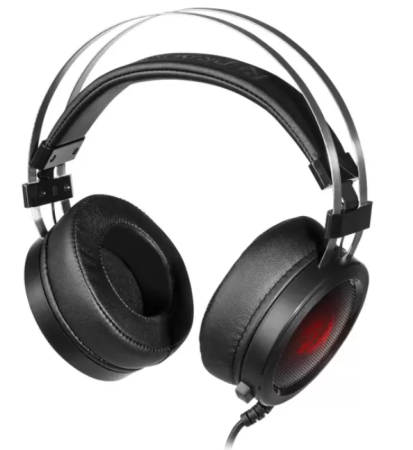 Игровые наушники с микрофоном REDRAGON SCYLLA черный/красный фото