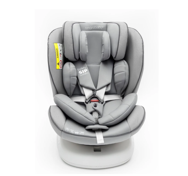 Автокресло детское Amarobaby CHAMPION серый (AMARO-2008CH-Se) фото