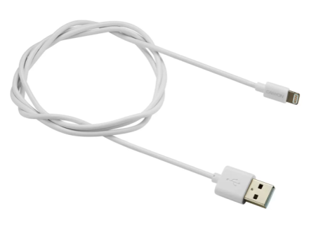 Кабель USB - Lightning CANYON 1м CNS (белый) (MFI) (SWECNSMFICAB01W) фото