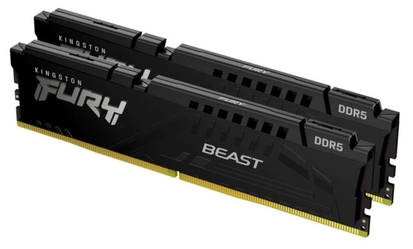 Оперативная память DDR5 16Gb (2х8) (PC5-44800) 5600MHz Kingston FURY Beast Black EXPO KF556C36BBEK2- фото