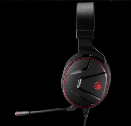 Игровые наушники с микрофоном A4 Bloody G600i черный фото