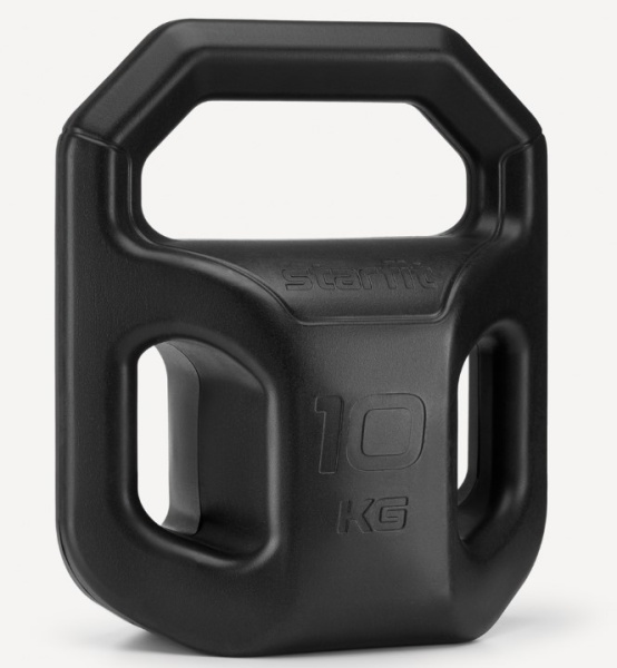 Гиря пластиковая STARFIT DB-505 10 кг, черный  фото
