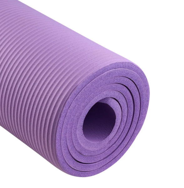Коврик для йоги STARFIT FM-301 NBR 183x61x1 см, фиолетовый пастель фото