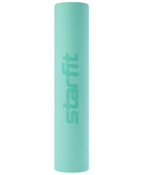 Коврик для йоги STARFIT FM-201 TPE, 183x61х0,6 см,, мятный/серый фото