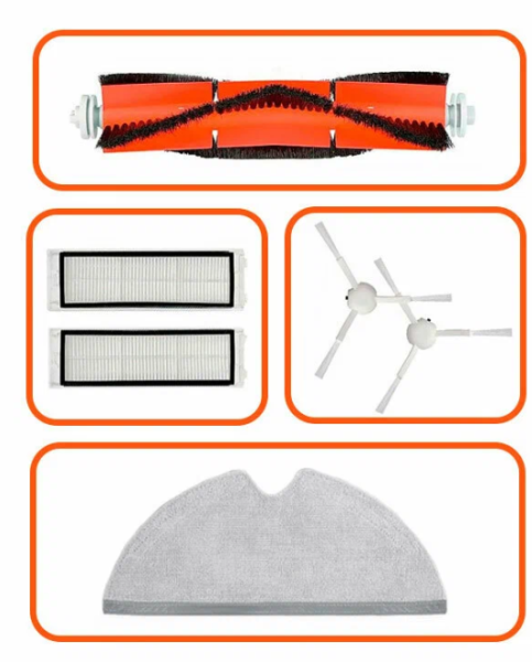 Набор аксессуаров Filtero FTX 02 для робот-пылесоса Xiaomi Mi 1C, Dreame F9, 1Т, 2С (6 предметов) фото