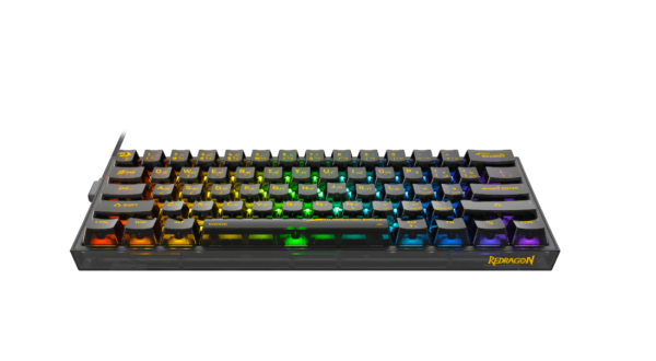 Клавиатура игровая Redragon Fizz  RGB красные свитчи,прозрачный черный фото