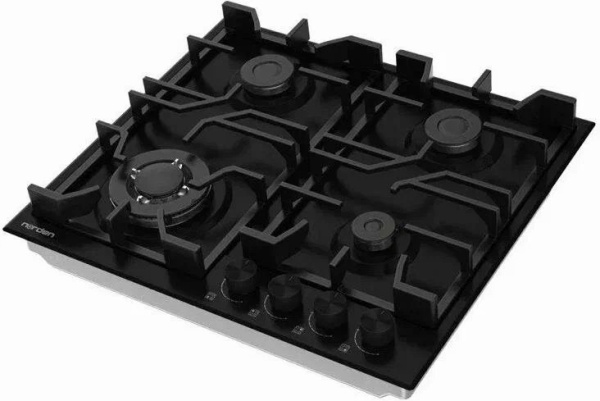 Варочная поверхность NORDEN AZTECH 6L3GT MBL FFD матовый черный фото