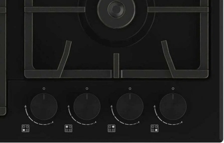 Варочная поверхность NORDEN AZTECH 6L3GT MBL FFD матовый черный фото