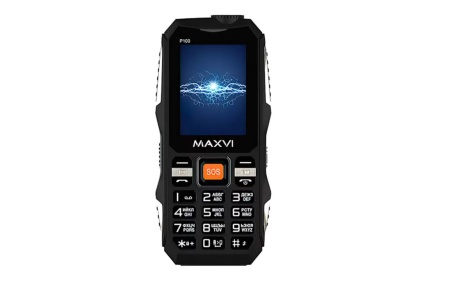 Мобильный телефон MAXVI P100 Black (Черный) фото