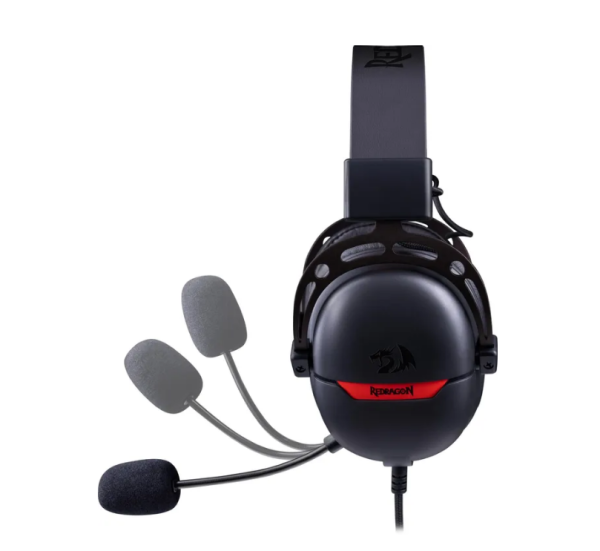 Игровые наушники с микрофоном REDRAGON Aurora черный фото