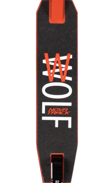 Самокат трюковый NOVATRACK 110P.WOLF.RD25 Wolf 20, 110 мм, красный фото