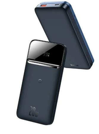 Внешний аккумулятор Baseus Power Bank Magnetic Wireless Quick Charging 10000mAh 20W Blue PPMT-03 фото