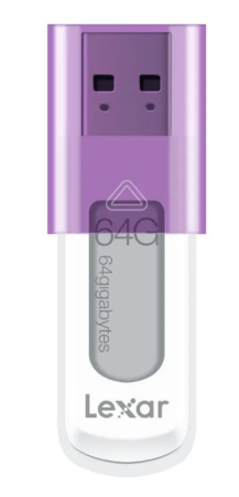 USB флеш-накопитель 64GB Lexar JumpDrive S50 фиолетовый/белый USB 2.0 LJDS50-64GABEU фото